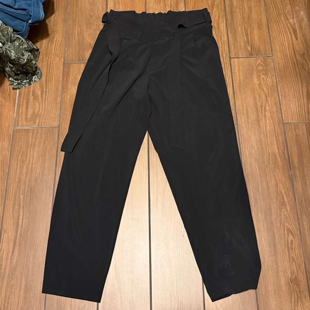Athleta Black Tie Waist Pants
